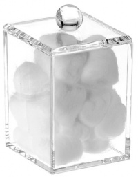 Danielle Square Acrylic Tall Cotton Ball Holder Danielle Square Acrylic Tall Cotton Ball Holder