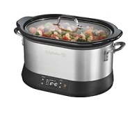 The most powerful premium slow cooker on the market, this machine quickly heats food to USDA-recommended temperatures, while the advanced temperature management system ensures that food stays moist and tender. Five programmable settings allow for flexible cooking and serving. Plus, the slow cooker's 7-quart ceramic pot has a unique rounded rectangular design that offers more space for cooking roasts and poultry. The most powerful premium slow cooker on the market, this machine quickly heats food to USDA-recommended temperatures, while the advanced temperature management system ensures that food stays moist and tender. Five programmable settings allow for flexible cooking and serving. Plus, the slow cooker's 7-quart ceramic pot has a unique rounded rectangular design that offers more space for cooking roasts and poultry.