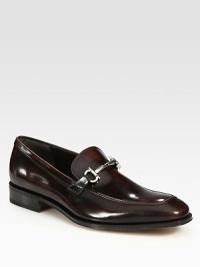 Richly burnished for a subtle glow, these classic Italian loafers are finished with distinctive bridle bit hardware.Leather liningPadded insoleLeather soleMade in Italy Richly burnished for a subtle glow, these classic Italian loafers are finished with distinctive bridle bit hardware.Leather liningPadded insoleLeather soleMade in Italy