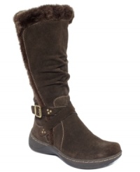 Take on the cold in the cozy warmth of the Emalyn boots by Bare Traps. Take on the cold in the cozy warmth of the Emalyn boots by Bare Traps.