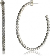 Judith Jack Starlight Sterling Silver with Uniform Cubic Zirconia Stones Hoop Earrings Judith Jack Starlight Sterling Silver with Uniform Cubic Zirconia Stones Hoop Earrings
