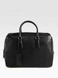 An essential tote, handsomely crafted in pebbled leather with a full-zip closure and dual handles.Zip closureDouble top handlesInterior zip pocketLeather16W x 11H x 6DMade in Italy An essential tote, handsomely crafted in pebbled leather with a full-zip closure and dual handles.Zip closureDouble top handlesInterior zip pocketLeather16W x 11H x 6DMade in Italy
