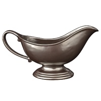 Crafted with an old-world luster that conjures visions of grand European estates, Juliskas Pewter Stoneware features a hammered metallic finish that adds authentic polish. Perfect for your most decadent sauces and mouthwatering gravies, this sauce boat has a lovely silhouette that adds elegance to the table. Crafted with an old-world luster that conjures visions of grand European estates, Juliskas Pewter Stoneware features a hammered metallic finish that adds authentic polish. Perfect for your most decadent sauces and mouthwatering gravies, this sauce boat has a lovely silhouette that adds elegance to the table.