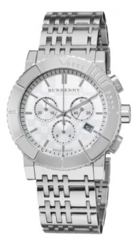 Burberry Men's BU2303 Trench Chronograph White Chronograph Dial Watch Burberry Men's BU2303 Trench Chronograph White Chronograph Dial Watch