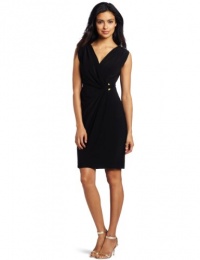 Jones New York Women's Mj Grecian Wrap Ring Dress