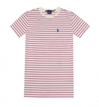 Ralph Lauren Sport Women Crewneck Striped Pony Logo T-shirt Ralph Lauren Sport Women Crewneck Striped Pony Logo T-shirt