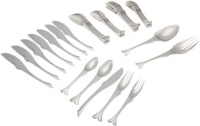 Yamazaki Gone Fishin 43-Piece Flatware Set, Service for 8 Yamazaki Gone Fishin 43-Piece Flatware Set, Service for 8