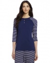 Nautica Sleepwear Women's 3/4 Length Henley