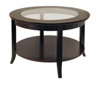 Winsome Wood Round Coffee Table, Espresso Winsome Wood Round Coffee Table, Espresso