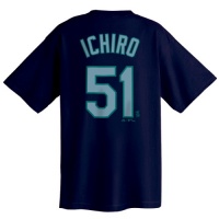 Ichiro Suzuki Seattle Mariners Big & Tall Name & Number Tee Ichiro Suzuki Seattle Mariners Big & Tall Name & Number Tee