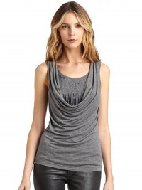 THE LOOKDraped neckline and bodiceSequin underlaySleevelessGathered shouldersTHE FITAbout 25 from shoulder to hemTHE MATERIALViscoseCARE & ORIGINHand washImportedModel shown is 5'10 (177cm) wearing US size Small.This item was originally available for purchase at Saks Fifth Avenue OFF 5TH stores. THE LOOKDraped neckline and bodiceSequin underlaySleevelessGathered shouldersTHE FITAbout 25 from shoulder to hemTHE MATERIALViscoseCARE & ORIGINHand washImportedModel shown is 5'10 (177cm) wearing US size Small.This item was originally available for purchase at Saks Fifth Avenue OFF 5TH stores.
