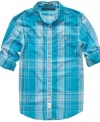 Pick up the check. This shirt from Sean John will pay off in your weekend wardrobe.