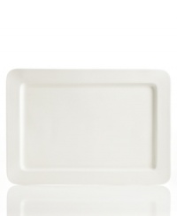 Set 5-star standards for your table with the rectangular Bone China platter from Hotel Collection. Balancing a delicate look and exceptional durability, this translucent serveware is designed to cater virtually any occasion. Set 5-star standards for your table with the rectangular Bone China platter from Hotel Collection. Balancing a delicate look and exceptional durability, this translucent serveware is designed to cater virtually any occasion.