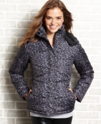 What mixes fun style with wild style and keeps you warm on the chilliest days? Black Lipstick's hooded leopard-print puffer coat! What mixes fun style with wild style and keeps you warm on the chilliest days? Black Lipstick's hooded leopard-print puffer coat!