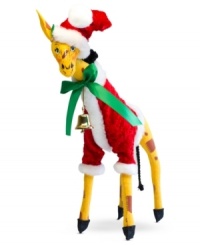 Animals all over the world embrace the season too, like this festively dressed giraffe boasting the soft, flexible features and unmistakable style of Annalee figurines. Animals all over the world embrace the season too, like this festively dressed giraffe boasting the soft, flexible features and unmistakable style of Annalee figurines.