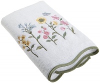 Avanti Premier Country Floral Bath Towel, White Avanti Premier Country Floral Bath Towel, White