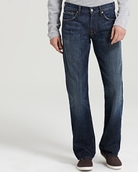 7 For All Mankind's Brett jeans evoke a classic, timeless style, faded and distressed for a rougher, worn-in appearance that matches your laid-back attitude. 7 For All Mankind's Brett jeans evoke a classic, timeless style, faded and distressed for a rougher, worn-in appearance that matches your laid-back attitude.