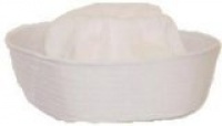 12 white sailor hats - one dz hats fits kids and average adults 12 white sailor hats - one dz hats fits kids and average adults