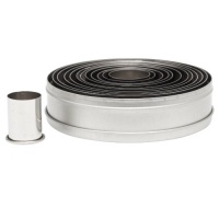 Ateco 5457 12-Piece Stainless Steel Round Cutter Set, Plain Ateco 5457 12-Piece Stainless Steel Round Cutter Set, Plain