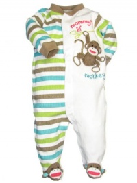 Baby Starters Baby-boys Newborn Sock Monkey Sleep N Play Romper, Tan, 3-6 Months Baby Starters Baby-boys Newborn Sock Monkey Sleep N Play Romper, Tan, 3-6 Months