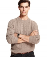 Bulk up on luxury and color with any of these lightweight, cashmere cable sweaters from Club Room. Bulk up on luxury and color with any of these lightweight, cashmere cable sweaters from Club Room.