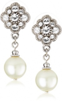 1928 Bridal Amore Dazzling Pearl Drop Earrings 1928 Bridal Amore Dazzling Pearl Drop Earrings