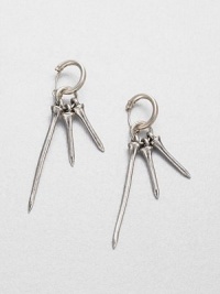 Bring out your inner sportswoman with this unique design. SilverplatedDrop, about 1.5Hinged backMade in USA Bring out your inner sportswoman with this unique design. SilverplatedDrop, about 1.5Hinged backMade in USA