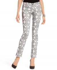 Printed jeans are the trend of the season, for good reason: INC's skinny-leg version makes even the tamest tee shirt stand out! Printed jeans are the trend of the season, for good reason: INC's skinny-leg version makes even the tamest tee shirt stand out!