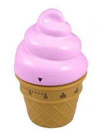 Streamline Pink Ice Cream Cone Kitchen Timer Streamline Pink Ice Cream Cone Kitchen Timer