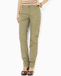 Rendered in cotton twill with a subtle herringbone weave, the Shyann straight pant is cut in a relaxed fit for all-day comfort and style. Rendered in cotton twill with a subtle herringbone weave, the Shyann straight pant is cut in a relaxed fit for all-day comfort and style.