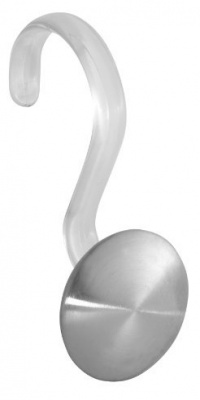 InterDesign Forma 2 Maxi Shower Hook, Brushed Stainless Steel, Set of 12 InterDesign Forma 2 Maxi Shower Hook, Brushed Stainless Steel, Set of 12