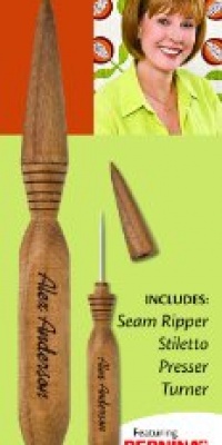 Alex Anderson's 4-in-1 Essential Sewing Tool: Includes Seam Ripper, Stiletto, Presser, and Turner Alex Anderson's 4-in-1 Essential Sewing Tool: Includes Seam Ripper, Stiletto, Presser, and Turner
