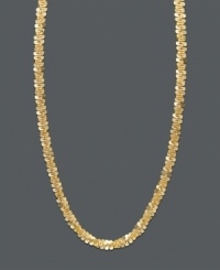 A gold rope of elegance. This intricate, faceted chain is crafted in 14k gold. Approximate length: 20 inches. A gold rope of elegance. This intricate, faceted chain is crafted in 14k gold. Approximate length: 20 inches.
