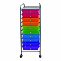 Advantus 10-Drawer Rolling Organizer, 37.6 x 13 x 15.4 Inches, Multi-Colored (AVT34004) Advantus 10-Drawer Rolling Organizer, 37.6 x 13 x 15.4 Inches, Multi-Colored (AVT34004)