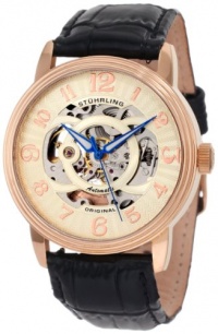 Stuhrling Original Men's 107EM.334531 Classic Delphi Omega Rosetone Automatic Skeleton Watch Gift Set Stuhrling Original Men's 107EM.334531 Classic Delphi Omega Rosetone Automatic Skeleton Watch Gift Set
