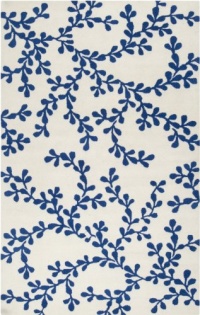 5' x 8' Rectangular Surya Area Rug ART235-58 Dark Blue/White Color Hand Tufted in India Artist Studio Collection 5' x 8' Rectangular Surya Area Rug ART235-58 Dark Blue/White Color Hand Tufted in India Artist Studio Collection