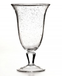 Simply stylish, this Iris iced tea glass makes a splash in any setting with tiny bubbles trapped in dishwasher-safe glass. From Artland. Simply stylish, this Iris iced tea glass makes a splash in any setting with tiny bubbles trapped in dishwasher-safe glass. From Artland.