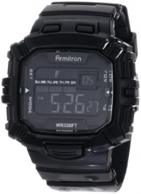 Armitron Men's 40/8244BLK Black Rectangle Chronograph Digital Sport Watch Armitron Men's 40/8244BLK Black Rectangle Chronograph Digital Sport Watch