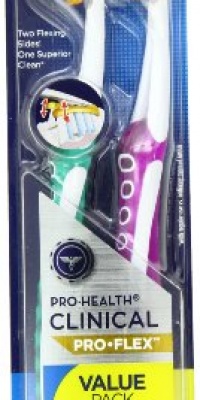 Oral-B Pro-Health Clinical Pro-Flex Medium Toothbrush 2 Count Oral-B Pro-Health Clinical Pro-Flex Medium Toothbrush 2 Count