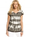 Boho get's a modern makeover with this MICHAEL Michael Kors tie-dye top -- perfect for a bold spring look!
