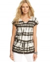 Boho get's a modern makeover with this MICHAEL Michael Kors tie-dye top -- perfect for a bold spring look!