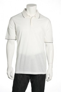 Alfani Solid White Pure Polo Shirt