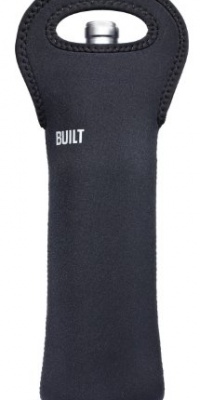 BUILT Neoprene 1-Bottle Tote, Black BUILT Neoprene 1-Bottle Tote, Black