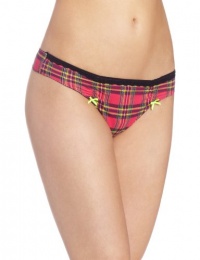 Betsey Johnson Women's Stretch Lo Rise Thong Betsey Johnson Women's Stretch Lo Rise Thong