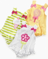 What a treat! Show off her warm-weather, whimsical style in one of these fun sundresses from First Impressions. What a treat! Show off her warm-weather, whimsical style in one of these fun sundresses from First Impressions.
