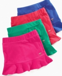 Play pretty. Keep her cute and comfortable with this skirt with attached shorts underneath from Guess. (Clearance) Play pretty. Keep her cute and comfortable with this skirt with attached shorts underneath from Guess. (Clearance)