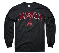 Alabama Crimson Tide Black Perennial II Long Sleeve T-Shirt Alabama Crimson Tide Black Perennial II Long Sleeve T-Shirt