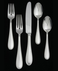 Place settings crafted with regal finesse, but simple enough for the modern home. The exquisite lacy edging of this flatware set beautifully coordinates with the Vera Wang Lace dinnerware and stemware collections. Place settings crafted with regal finesse, but simple enough for the modern home. The exquisite lacy edging of this flatware set beautifully coordinates with the Vera Wang Lace dinnerware and stemware collections.