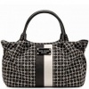 Kate Spade Classic Noel Stevie Stripe Bag Tote Black White