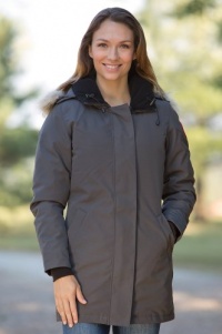 Women's Victoria Canada Goose Down Parka with Coyote Fur Trim, GRAPHITE, Size MEDIUM (8-10) Women's Victoria Canada Goose Down Parka with Coyote Fur Trim, GRAPHITE, Size MEDIUM (8-10)